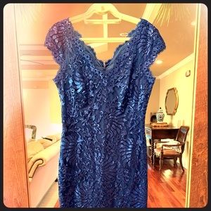 Beautiful sequin and lace cocktail dress!